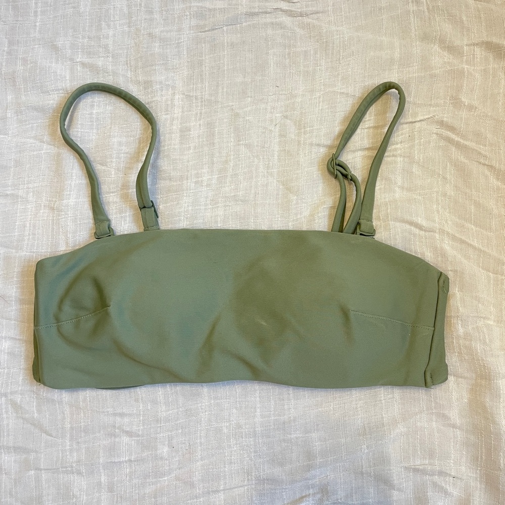 Aerie Army Green Bikini Top XS